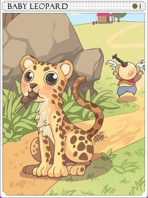 Carta Leopardo Filhote