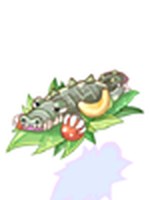 Crocodilo com Vegetais