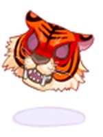 Máscara de Tigre Vermelha
